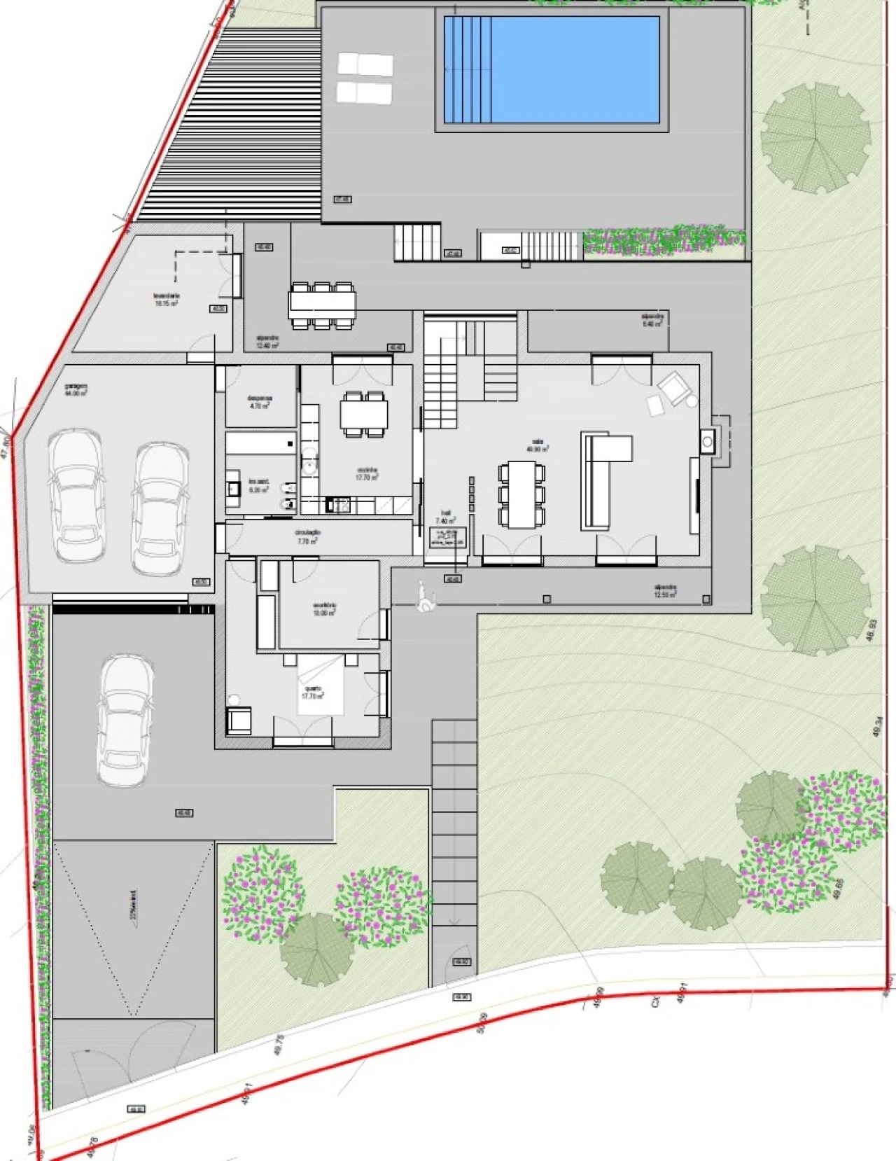 Moradia T4 para Venda em Riba de Ancora Planta 2