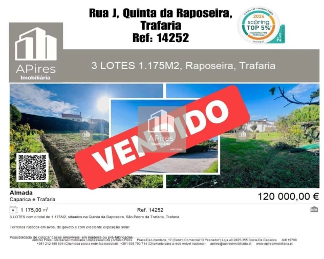 Terreno para Venda em Caparica e Trafaria