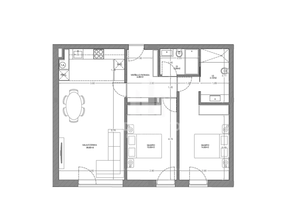 Apartamento T2 para Venda em Bonfim Foto 13