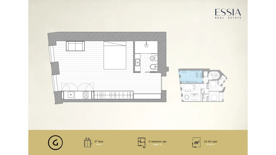 Apartamento T0 para Venda em Cedofeita, Santo Ildefonso, Sé, Miragaia, São Nicolau e Vitória Planta 1
