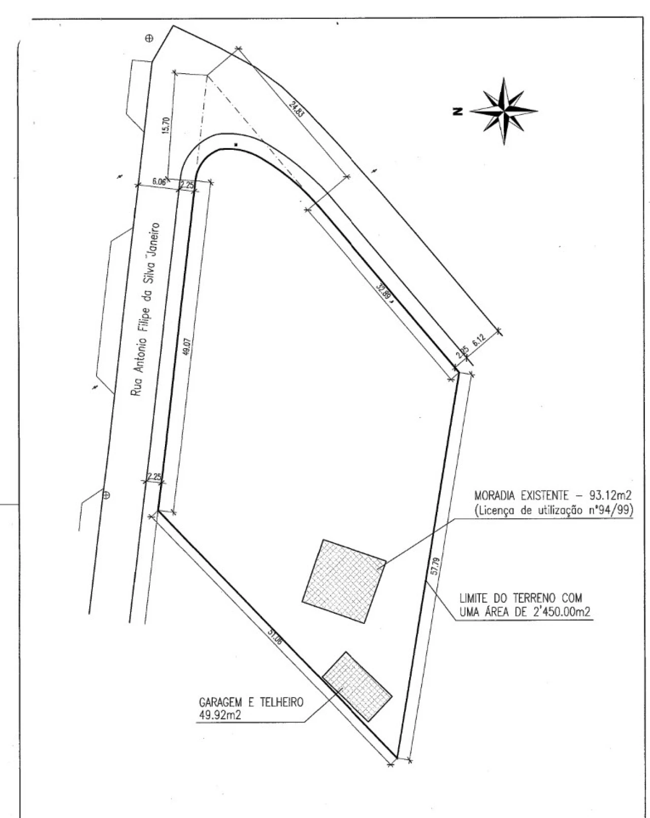 Moradia T2 para Venda em Vendas Novas Planta 2