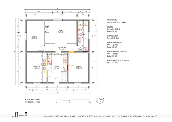 Moradia T2 para Venda em Vendas Novas Planta 1