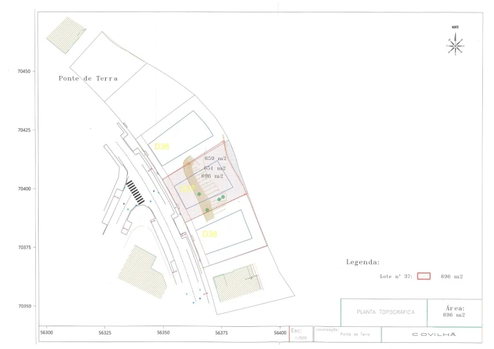 Terreno para Venda em Teixoso e Sarzedo Planta 1