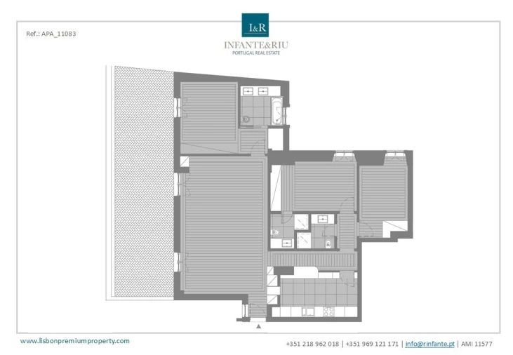 Apartamento T3 para Venda em Arroios Planta 1