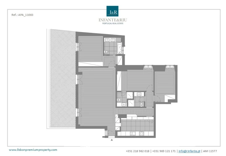 Apartamento T3 para Venda em Arroios Planta 1