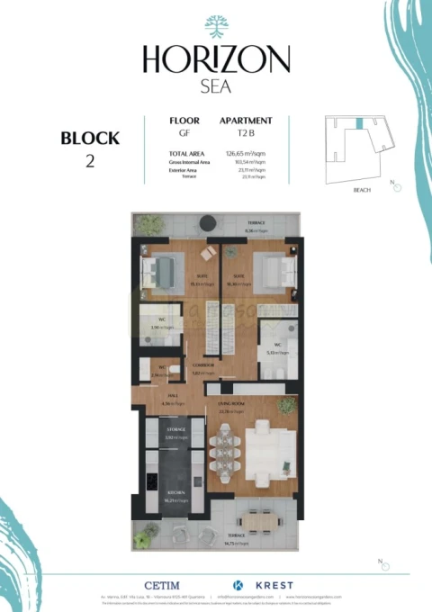Apartamento T2 para Venda em Quarteira