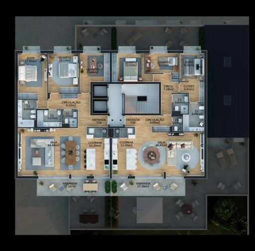 Apartamento T3 para Venda em Campolide Planta 1