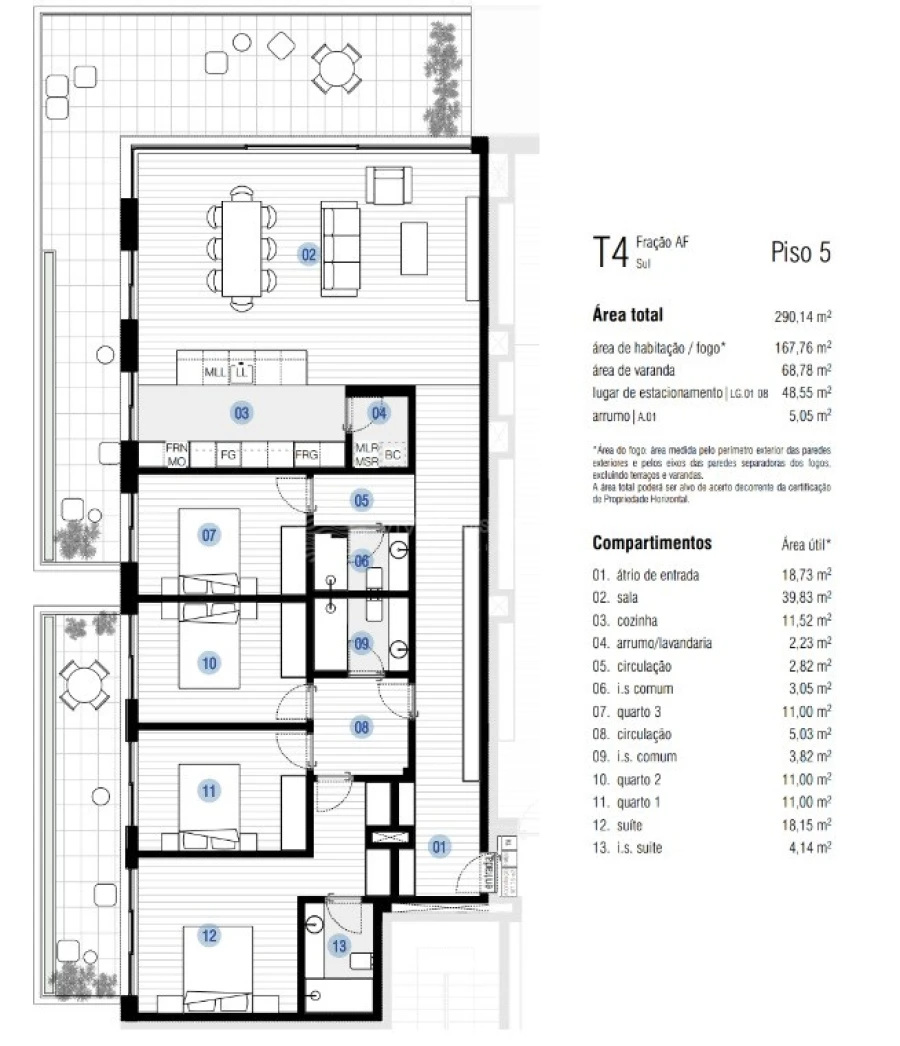 Apartamento T4 para Venda em Canidelo Foto 20