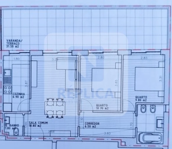 Apartamento T2 para Venda em Mafamude e Vilar do Paraíso Foto 8