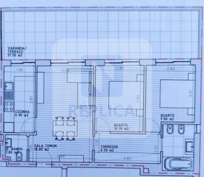 Apartamento T2 para Venda em Mafamude e Vilar do Paraíso Foto 8