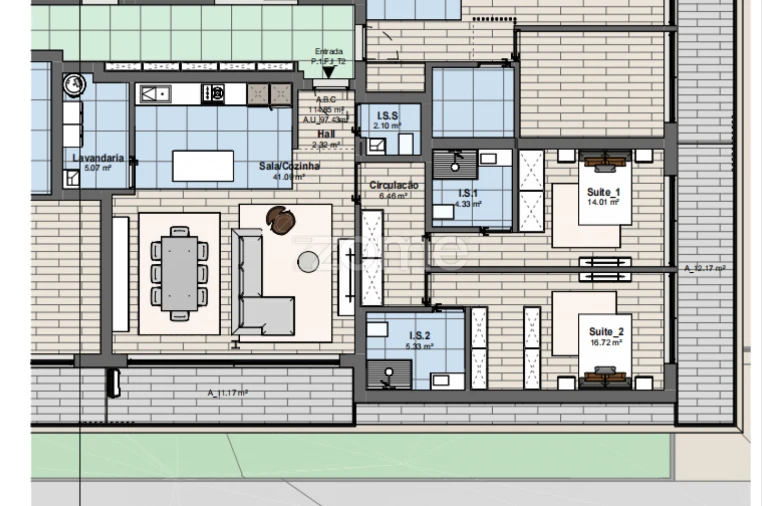Apartamento T2 para Venda em Rio Tinto Planta 1