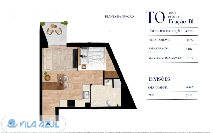 Apartamento T0 para Venda em Bonfim Foto 4
