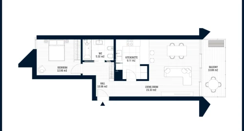 Apartamento T1 para Venda em Armação de Pera