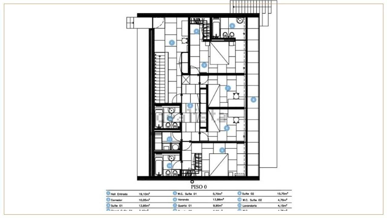 Moradia T3 para Venda em Vau Planta 2
