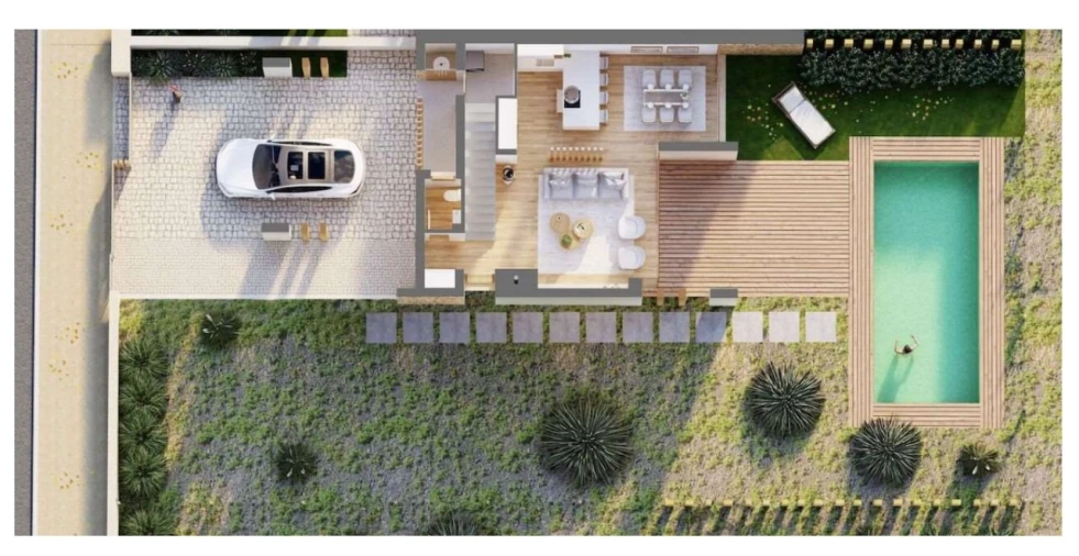 Moradia T4 para Venda em Vau Planta 1