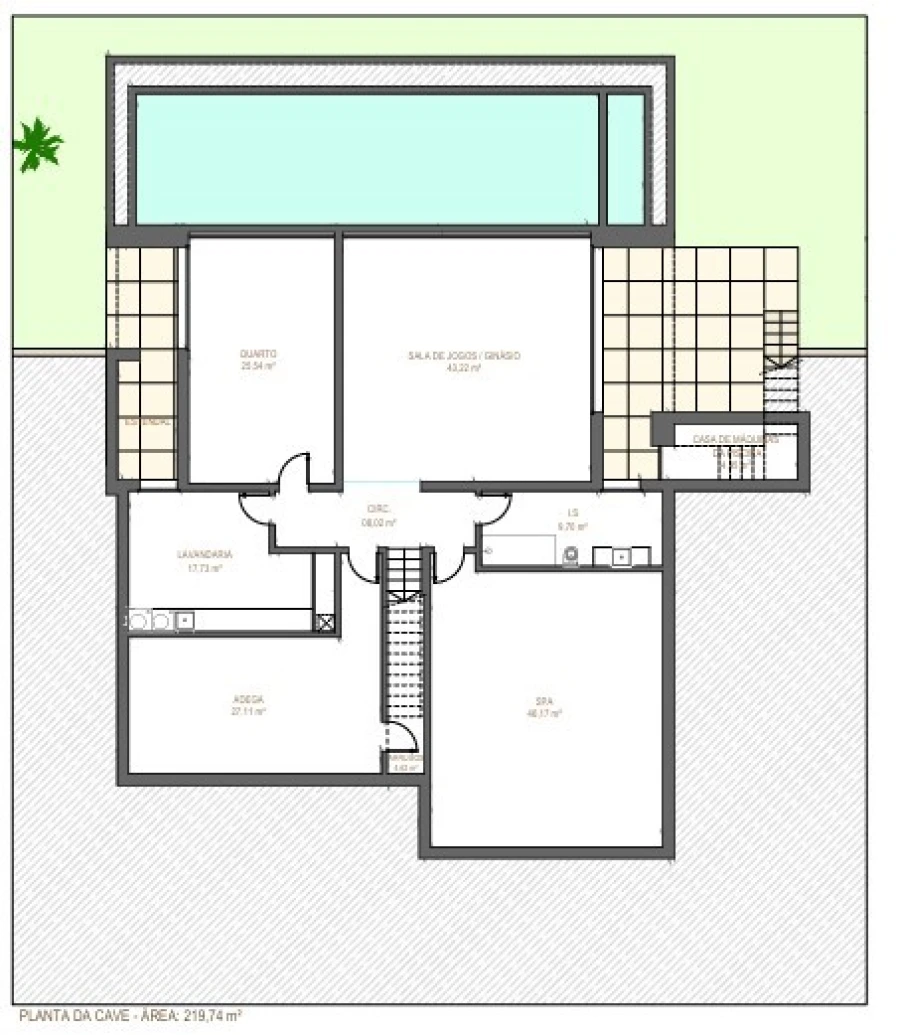 Moradia T5 para Venda em Vau Planta 3