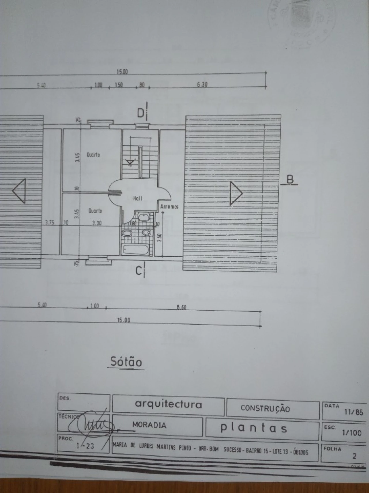 Moradia T6 para Venda em Vau Planta 3