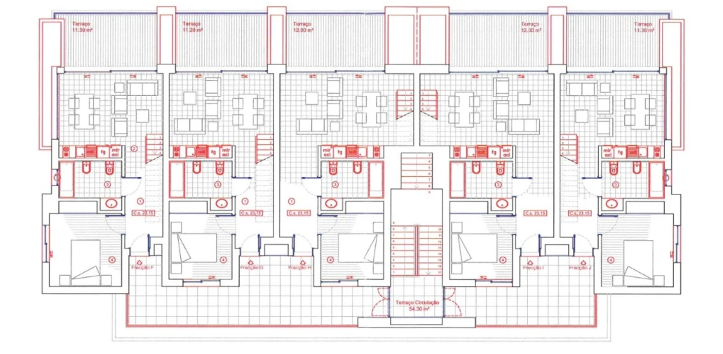Moradia T20 para Venda em Vau Planta 4
