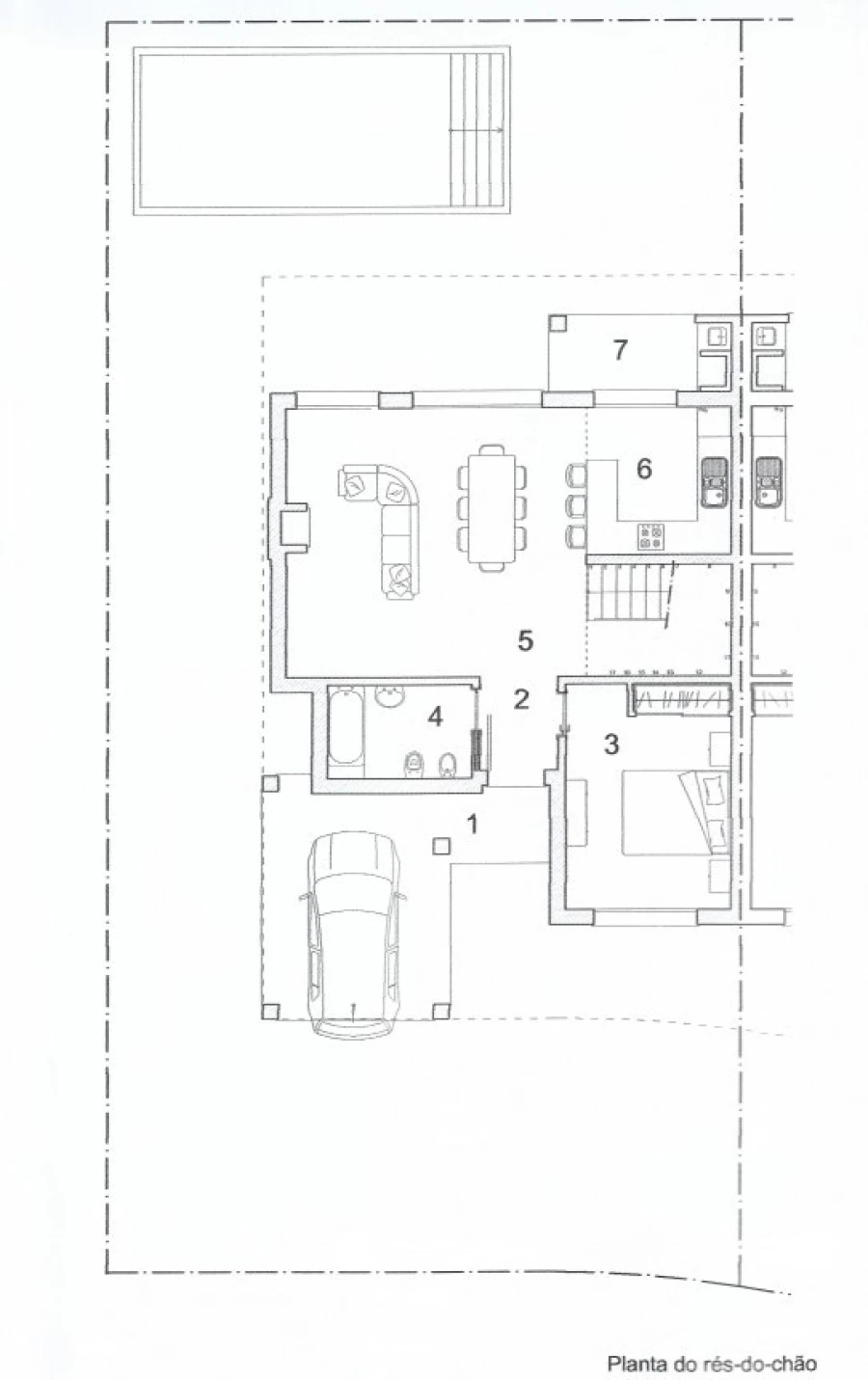 Moradia T4 para Venda em Vau Planta 1
