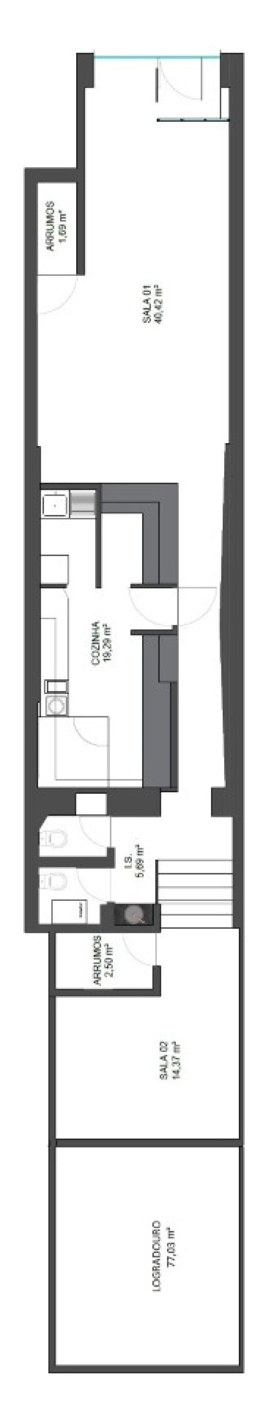 Loja para Venda em São Vicente Planta 1