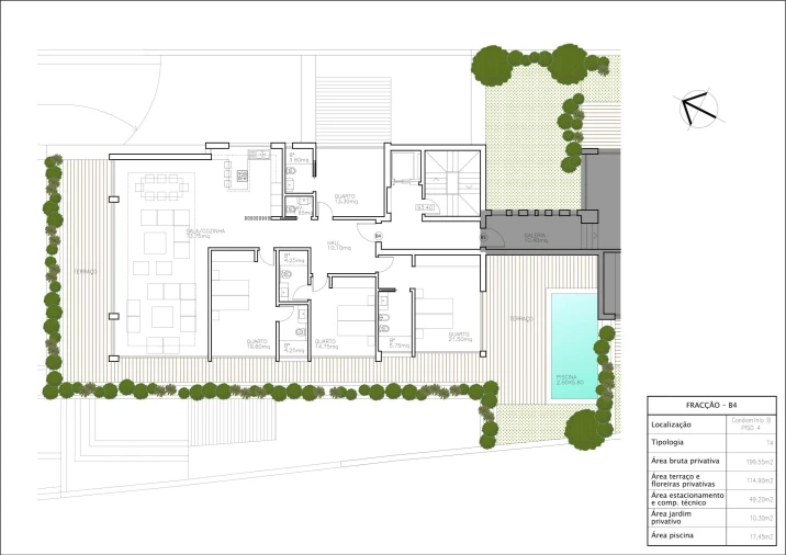 Apartamento T4 para Venda em Cascais e Estoril Planta 1