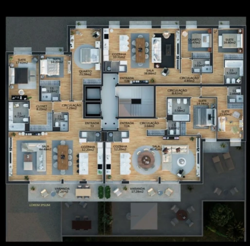 Apartamento T2 para Venda em Campolide Planta 1