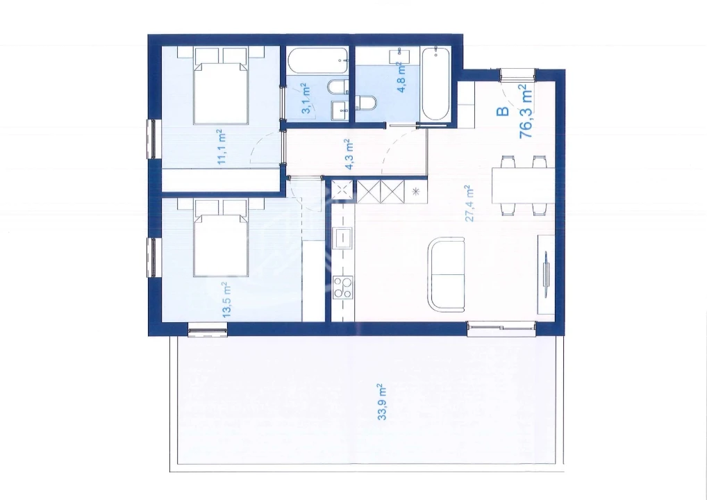 Apartamento T2 para Venda em Mafamude e Vilar do Paraíso Foto 18