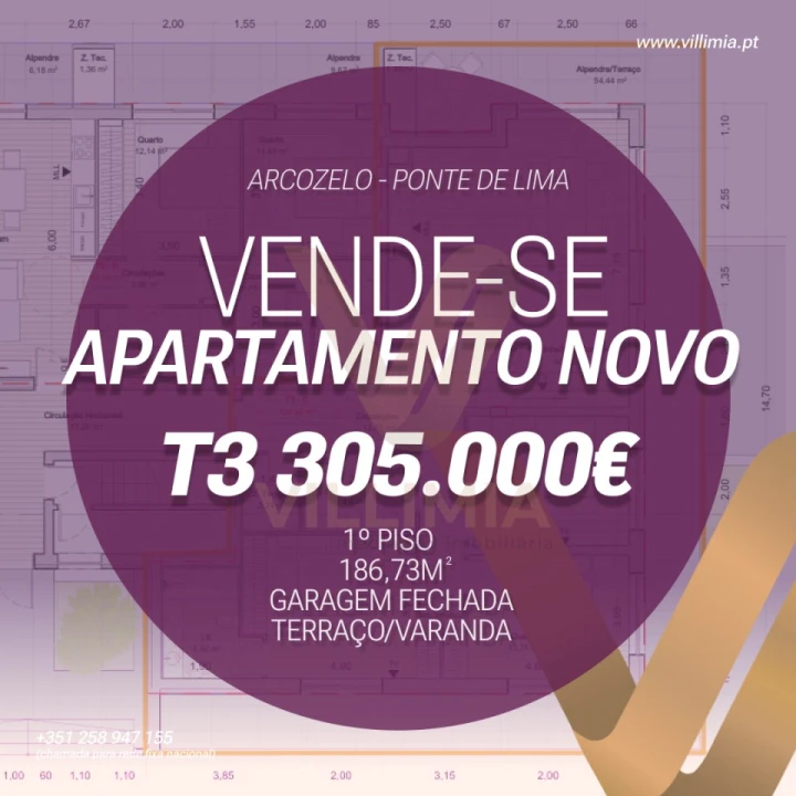 Apartamento T3 para Venda em Arcozelo Foto 1