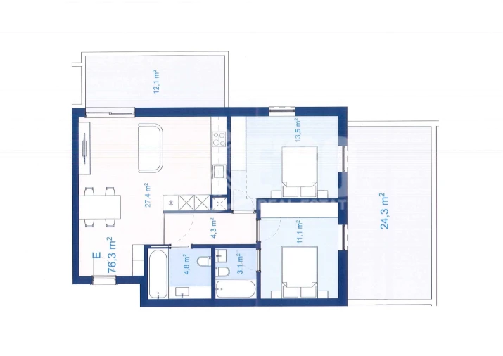 Apartamento T2 para Venda em Mafamude e Vilar do Paraíso Foto 18