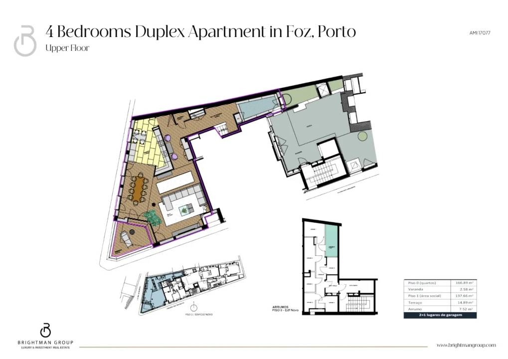 Apartamento T4 para Venda em Aldoar, Foz do Douro e Nevogilde Planta 2