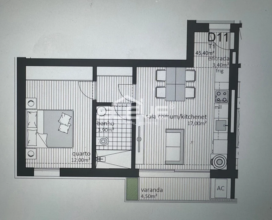 Apartamento T1 para Venda em Paranhos Foto 9