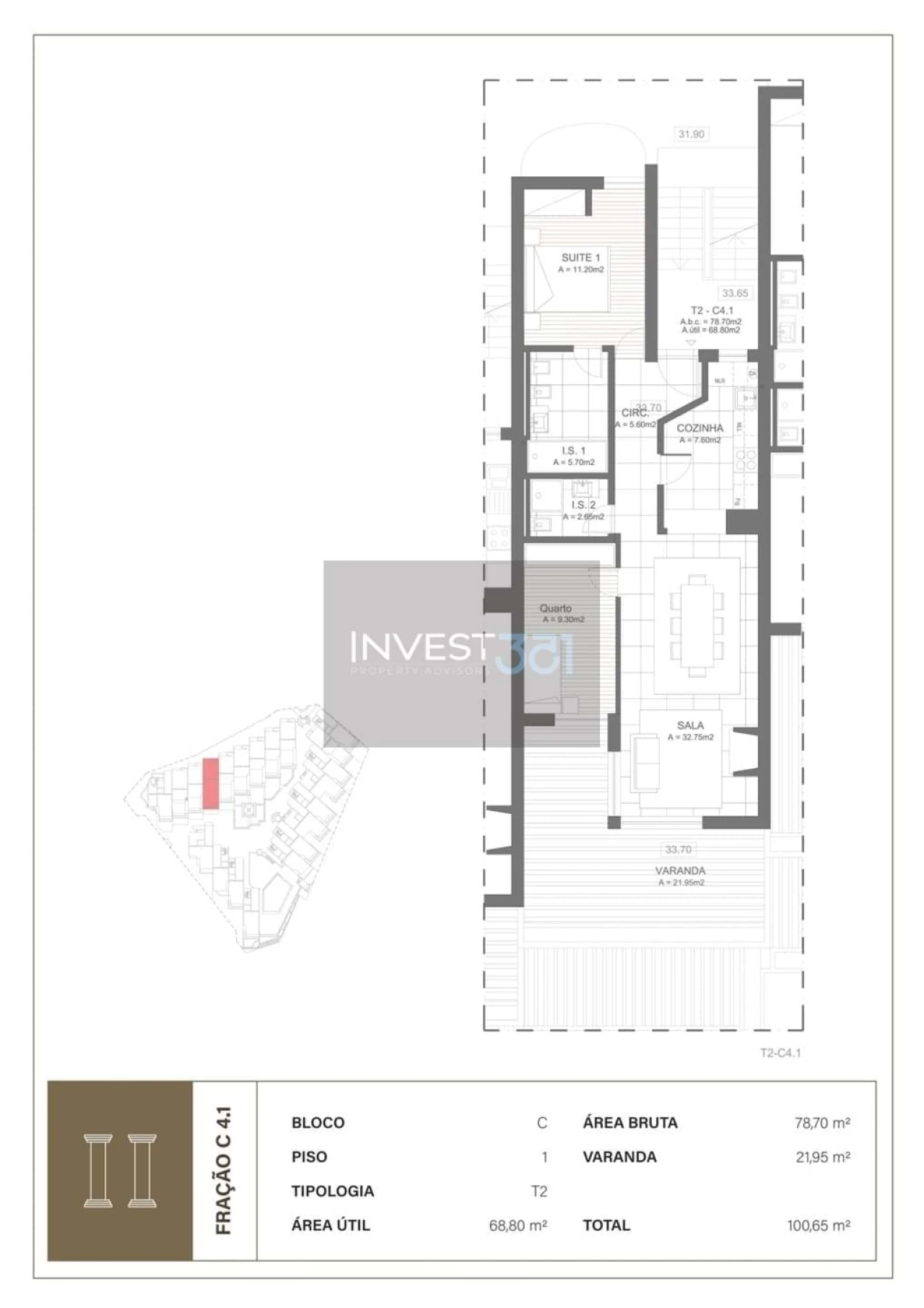 Apartamento T2 para Venda em Quarteira Foto 20