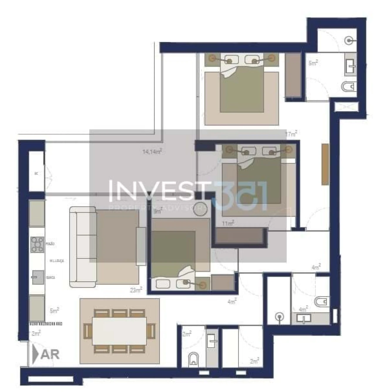 Apartamento T3 para Venda em Matosinhos e Leça da Palmeira Foto 17