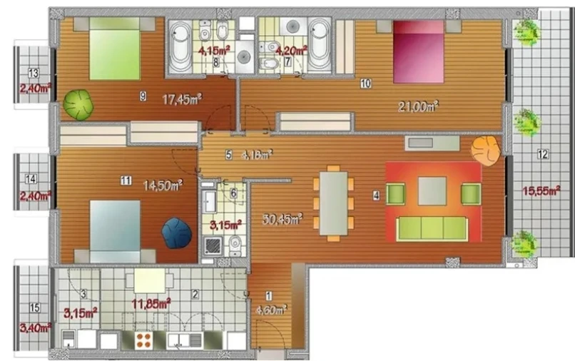 Apartamento T3 para Venda em São Martinho Foto 24