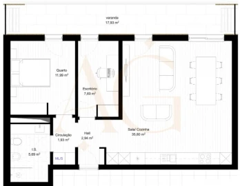 Apartamento T1 para Venda em Portimão