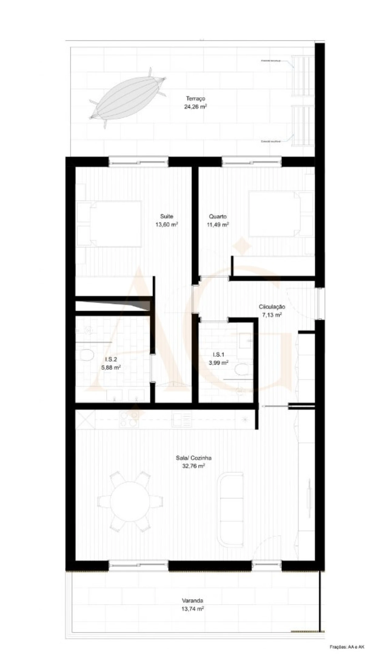 Apartamento T2 para Venda em Portimão Foto 14
