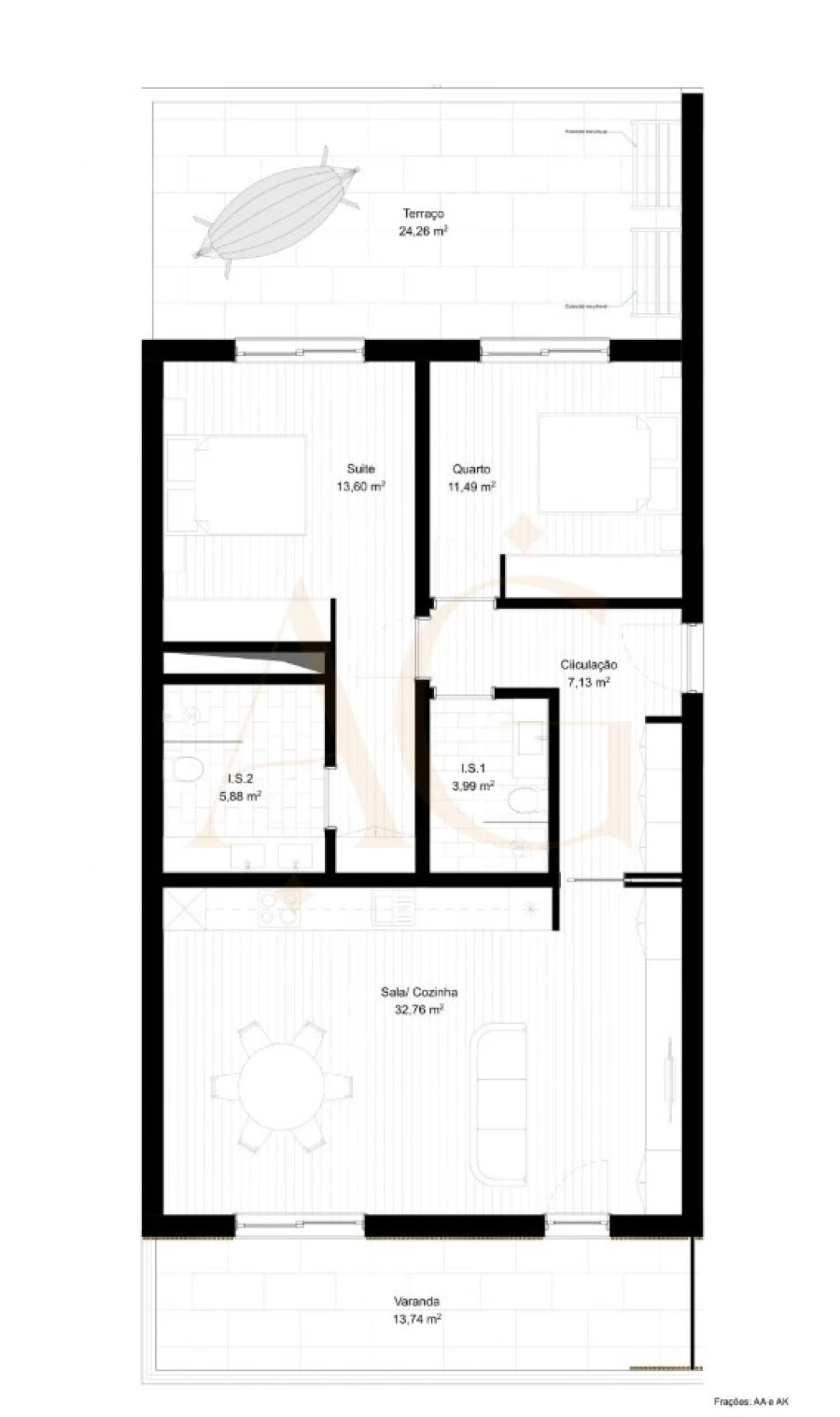 Apartamento T2 para Venda em Portimão Foto 14