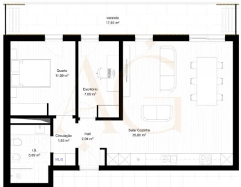 Apartamento T1 para Venda em Portimão