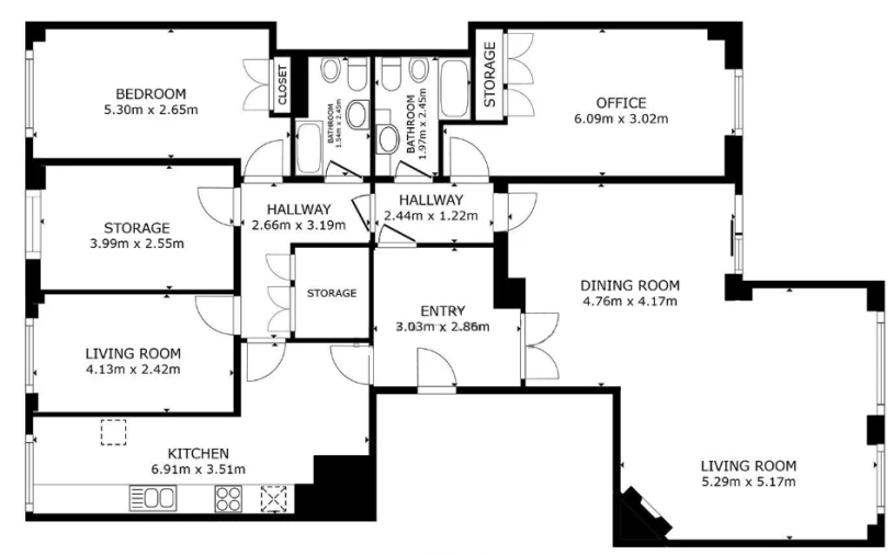 Apartamento T5 para Venda em Penha de França Planta 1
