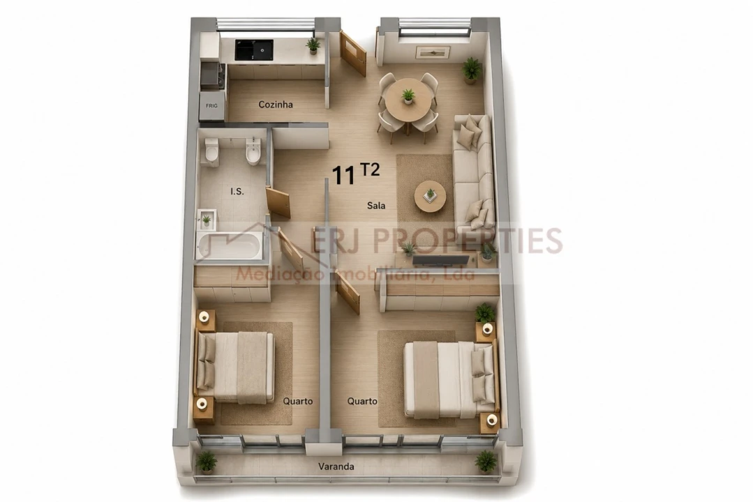 Apartamento T2 para Venda em Altura Foto 1