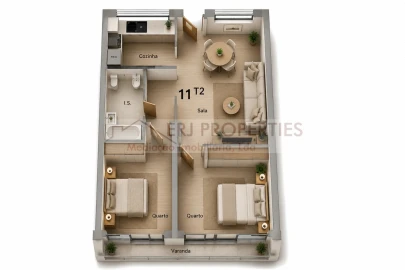 Apartamento T2 para Venda em Altura