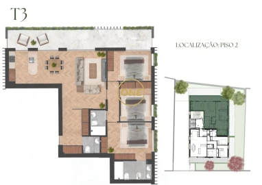 Apartamento T3 para Venda em Lordelo do Ouro e Massarelos