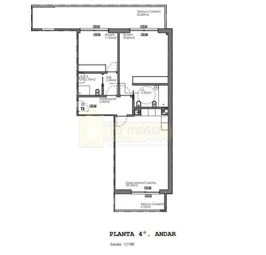 Apartamento T1 para Venda em Quelfes Foto 7