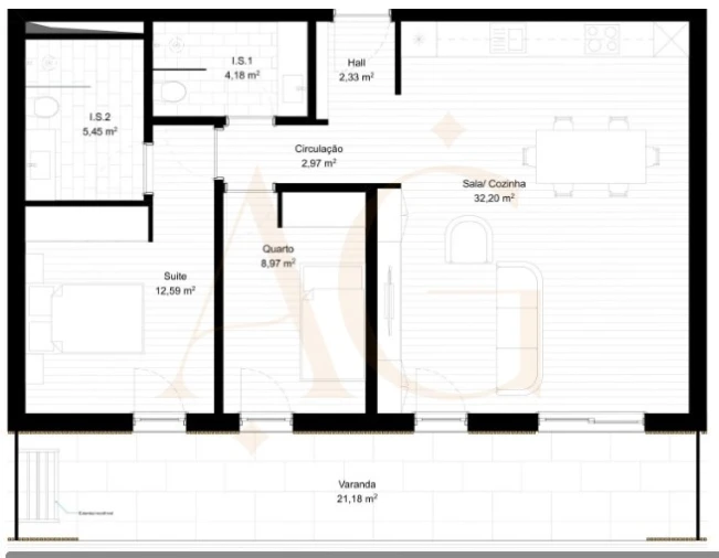 Apartamento T2 para Venda em Portimão Foto 15
