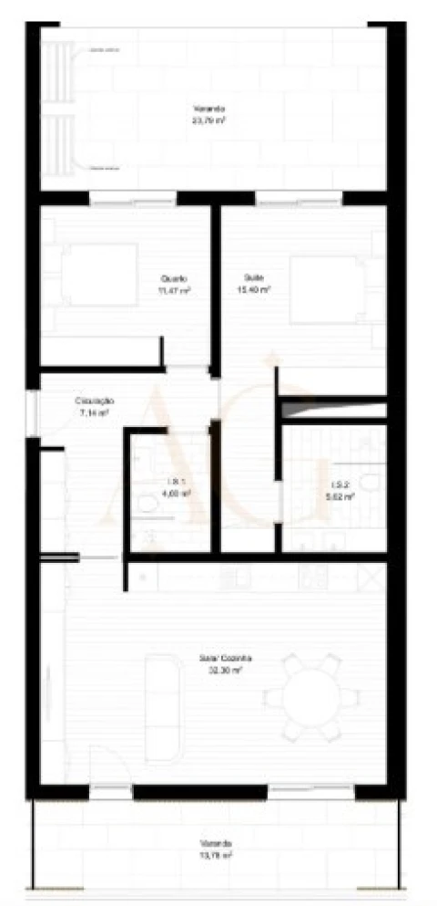 Apartamento T2 para Venda em Portimão