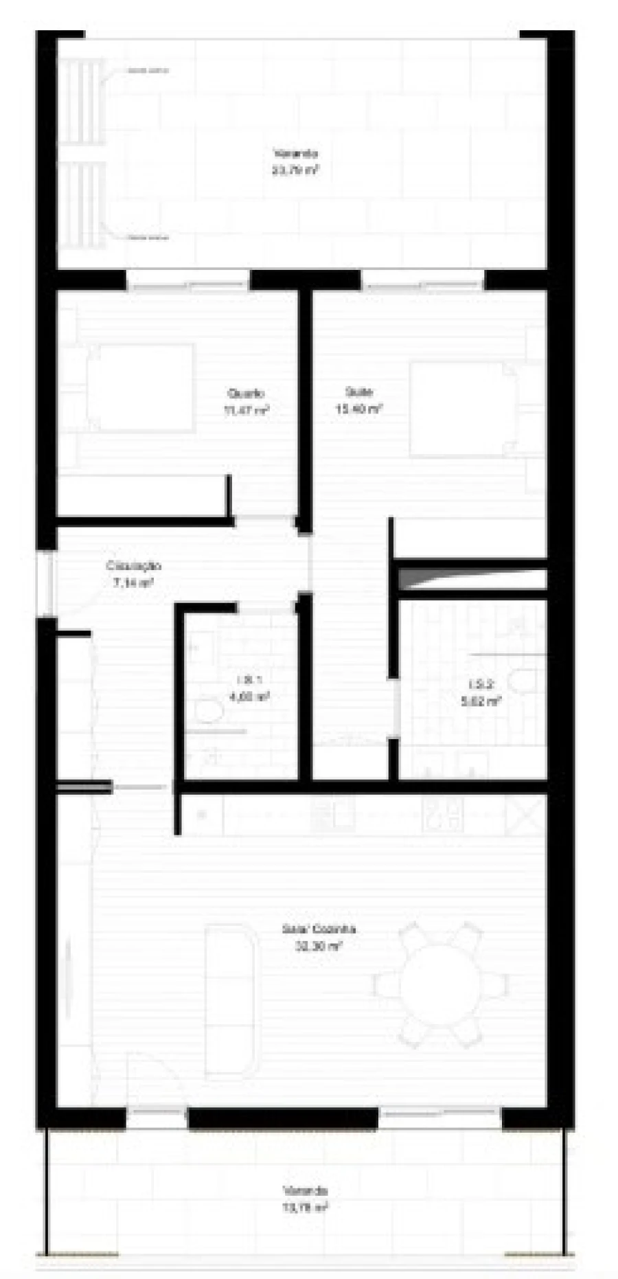 Apartamento T2 para Venda em Portimão Planta 3