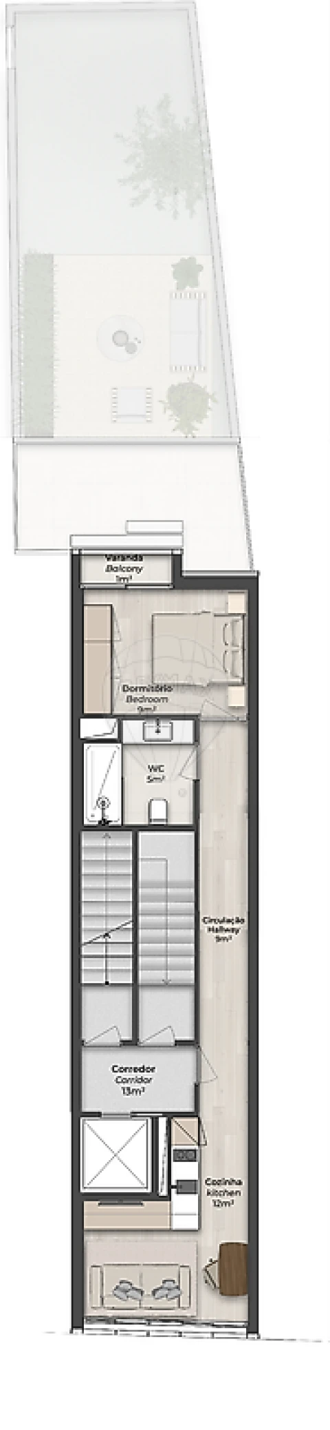 Apartamento T1 para Venda em Bonfim