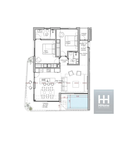 Apartamento T2 para Venda em São Martinho