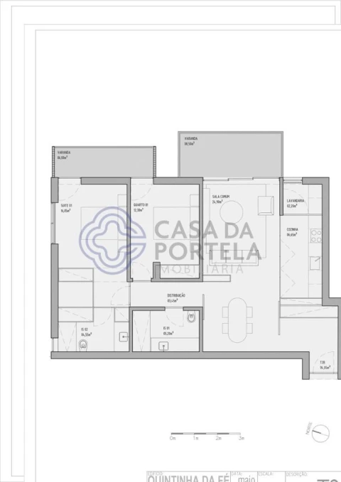 Apartamento T2 para Venda em São Martinho