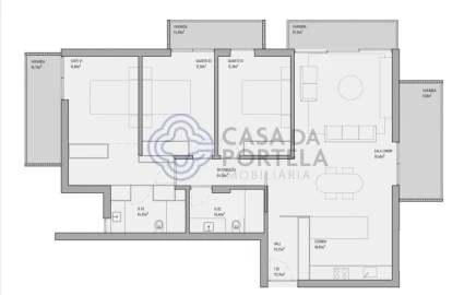 Apartamento T3 para Venda em São Martinho
